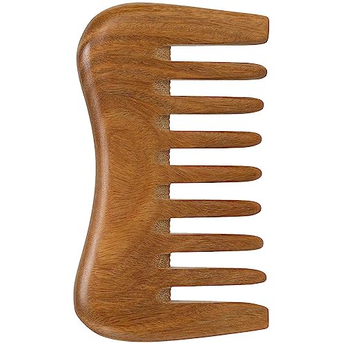 Moreinday Wooden Comb Wood Hair Comb Detangler Sandalwood Comb Small Pocket Comb for Women Men