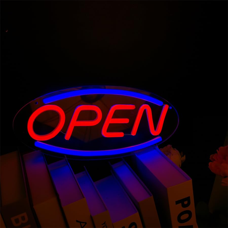 LED Hustle Neon Sign Novelty Light, Wall Art Decorative Wall Hanging Sign For Bedroom Living Room girl boy Room Party Home Decor Neon Night Light USB Powered (Hustle1)