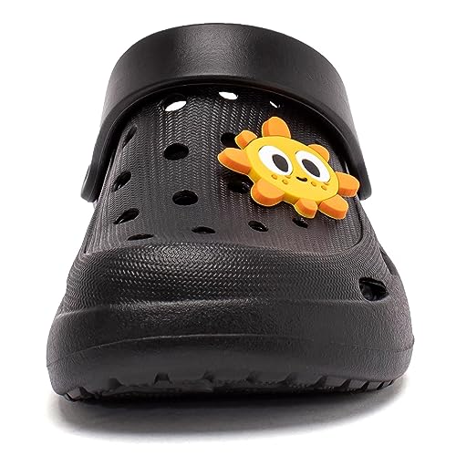 WOUEOI Toddler Garden Shoes Boys Girls Cartoon Slides Sandals Kids Clogs (A-Light Purple, 5 Big Kid)