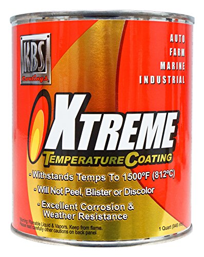 KBS Coatings 65525 Charcoal Metallic Xtreme Temperature Coating - 1 Gallon