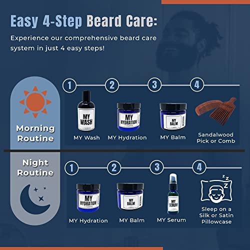 Evan Alexander Grooming MY Hydration Beard Leave-In Conditioner for Men - 4 oz | Hydrates, Softens Beard, Eliminates Beard Dryness, Tames Frizz, and Promotes Healthy Beard Growth