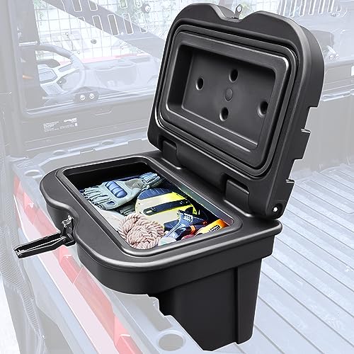 StarknightMT Waterproof UTV Bed Box 6GAL Compatible with Polaris Ranger 1000 900 570 500/Ranger XP/General 1000 2016-2023 Ranger 1000 Accessories UTV Tool Box