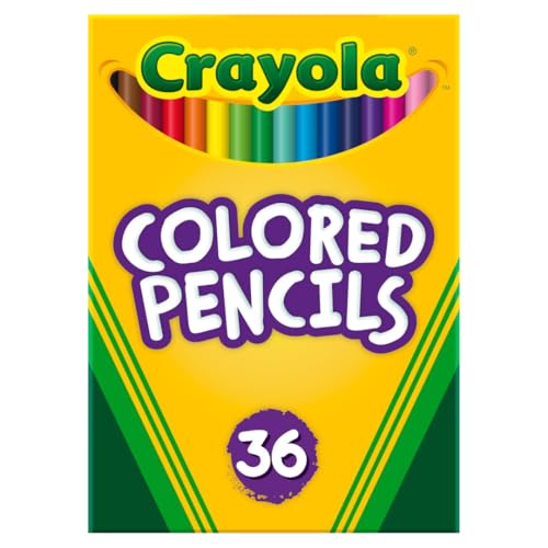 Crayola Colored Pencils (36ct), Kids Pencils Set, Art Supplies, Great for Coloring Books, Classroom Pencils, School Supplies, 3+