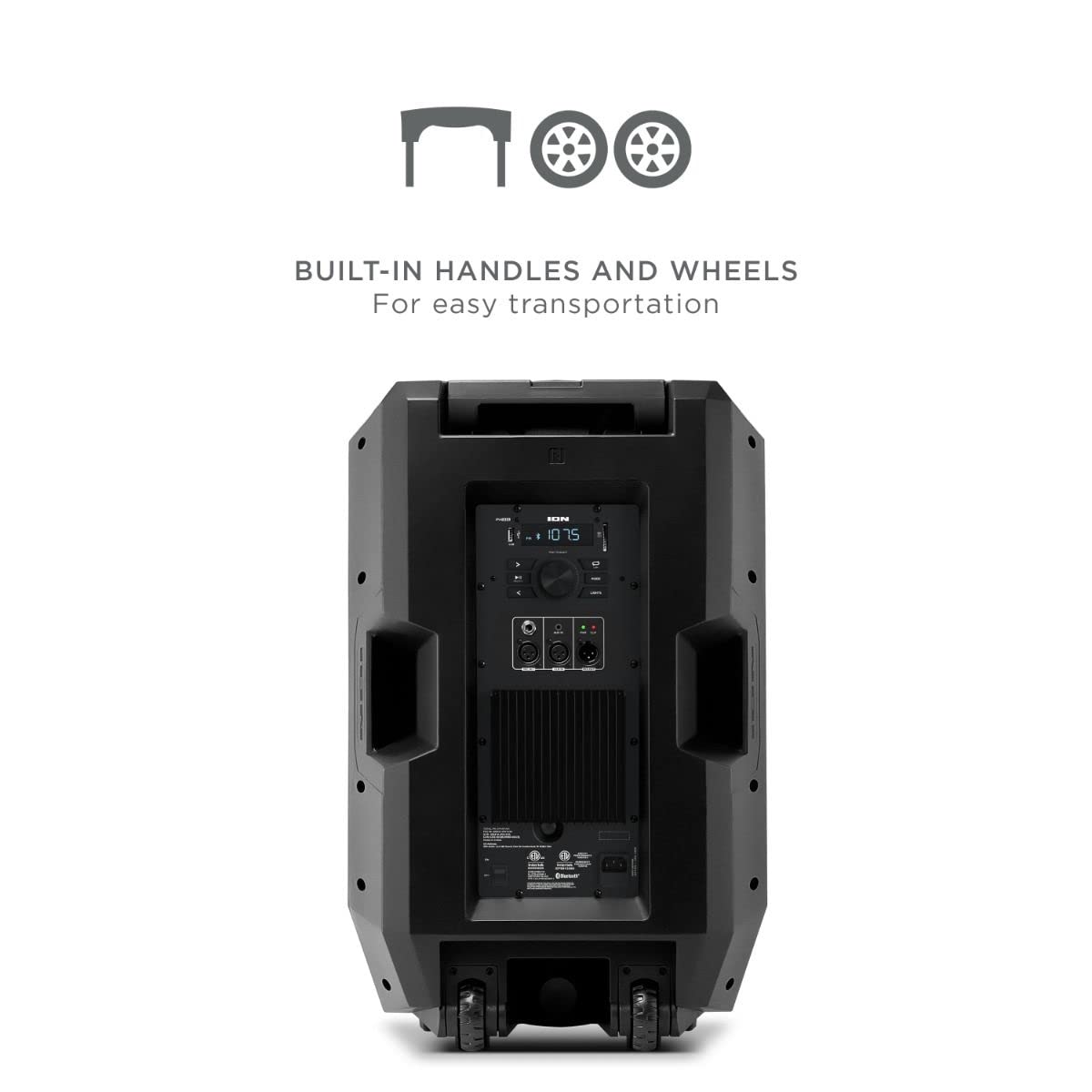 ION Audio Total PA Spartan High-Power Bluetooth Speaker System with Premium Audio, Party Lights and Microphone (Renewed)
