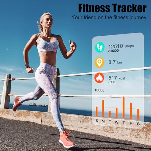 Smart Watch for Men Women, 1.96" Fitness Tracker Running Watch (Answer/Make Call), IP68 Waterproof, Pedometer, Sleep/Step/Activity/Heart Rate Monitor, 110+ Sport Modes Smartwatch for Adroid iOS Phone