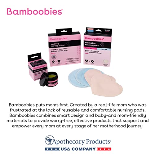 Bamboobies Disposable Nursing Pads for Breastfeeding & Sensitive Skin, Super-Absorbent Milk Proof Pads, Perfect Baby Shower Gifts, 60 Count