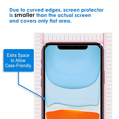 JETech Screen Protector for iPhone 11 and iPhone XR 6.1-Inch, Tempered Glass Film, 2-Pack