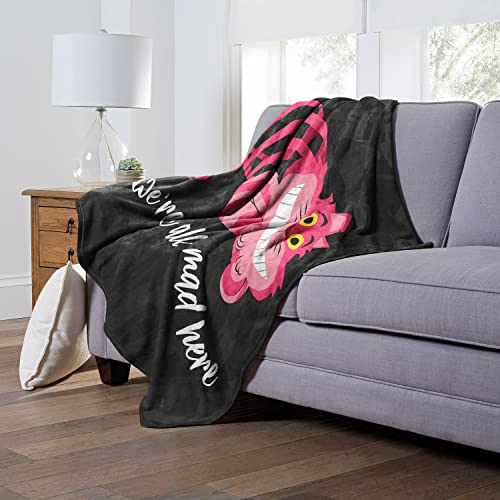 Northwest Disney Classics Silk Touch Throw Blanket, 50" x 60", Crazy Like A Cheshire