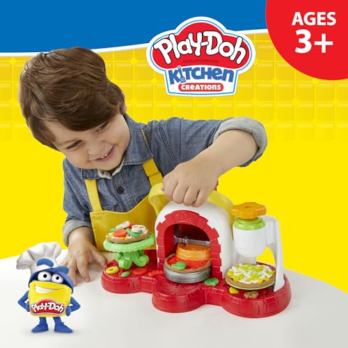 Play-Doh Stamp 'N Top Pizza Oven Toy with 5 Non-Toxic Colors