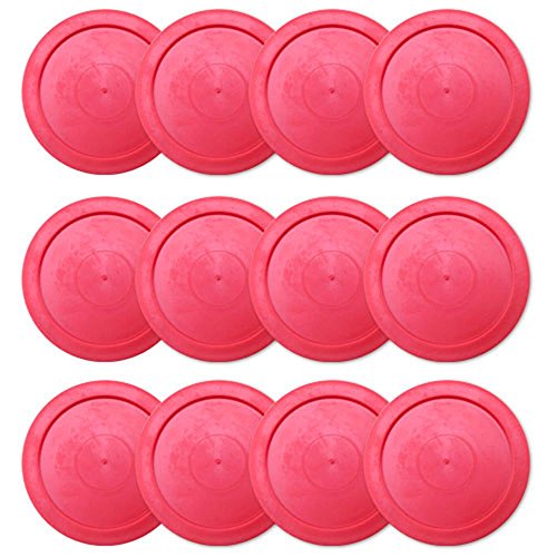 Brybelly Air Hockey Pucks - Accessories for Game Room Gaming Tabletop for Kids & Adults - 2.5 Inch Small - 12 Pucks