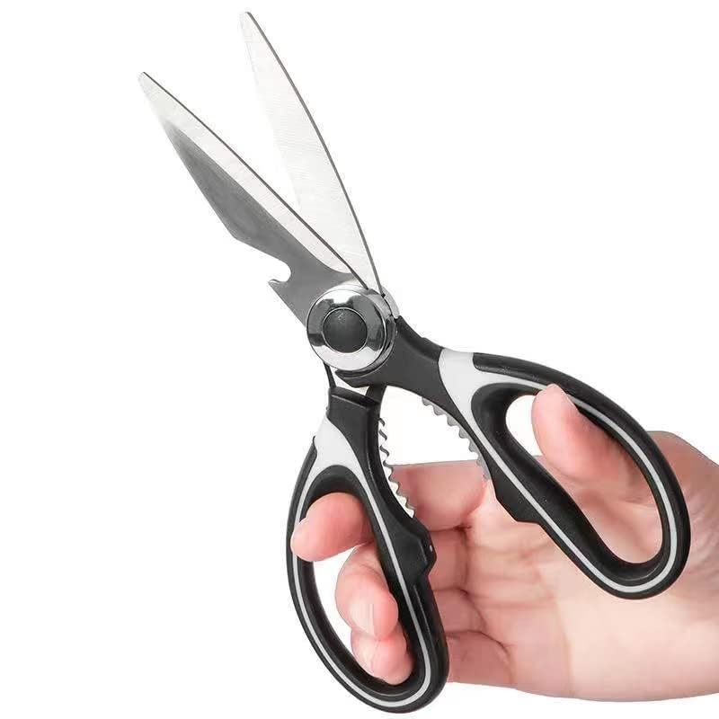 Kitchen Scissors Stainless Steel Sharp Blades - Multipurpose Kitchen Scissors Heavy Duty for Meat, Chicken, Fish, Vegetables, and Herbs – Bottle Opener