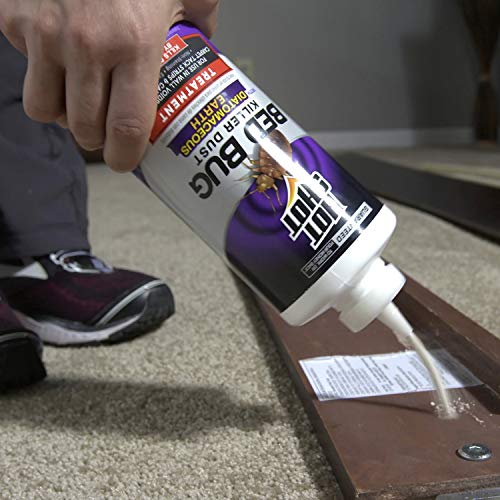 Hot Shot Bed Bug Killer Dust With Diatomaceous Earth 8 Ounces, Treatment For Bed Bugs, 6 Pack