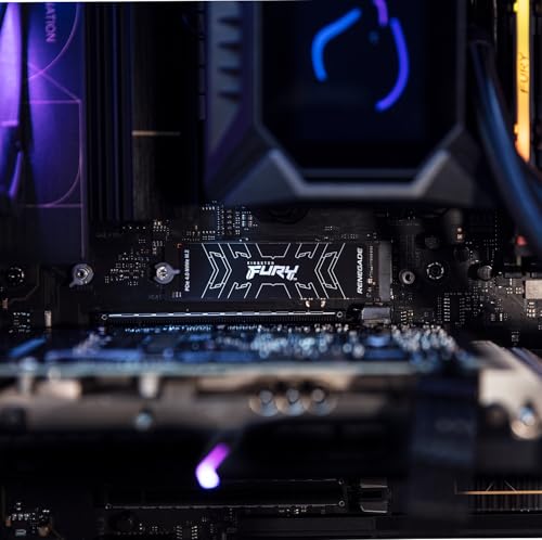 Kingston FURY Renegade 1TB PCIe Gen 4.0 NVMe M.2 Internal Gaming SSD | Up to 7300 MB/s | Graphene Heat Spreader | 3D TLC NAND | Works with PS5 | SFYRS/1000G, Solid State Drive