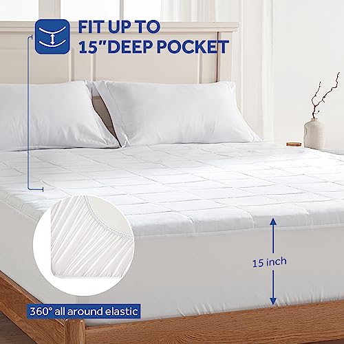 Sealy Electric Mattress Pad Twin Size, Heated Mattress Pad with 10 Heat Settings, Bed Warmer with Single Controller & Auto Off 1-12 Hours, Fit Up to 15 Inch, Machine Washable, 39"x75"