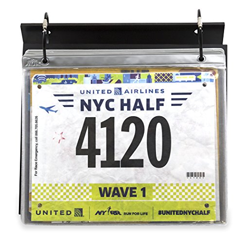 Bibfolio Race Bib Display Vinyl Protector Sheets | Designed by Gone For a Run | 1 Pack (12 Vinyl Sheets/Pack) - 12 Sheets
