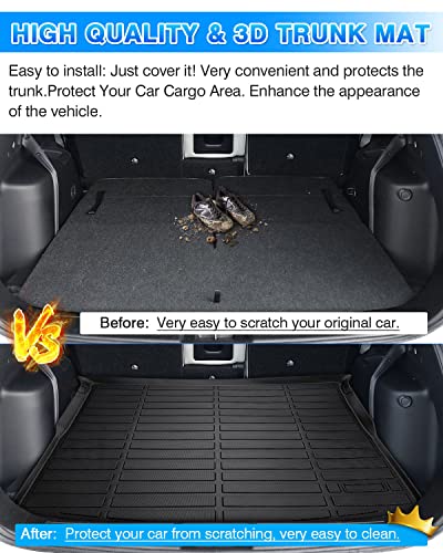 Cartist Floor Mats Compatible with 2022 2023 2024 2025 Mitsubishi Outlander (Only Fit Gasoline Model) All Weather Floor Liner 3 Rows Car Carpet Protection TPE Odorless