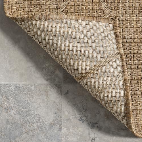 nuLOOM Sherilyn Geometric Indoor/Outdoor Area Rug, 9' 6" x 12', Beige