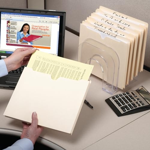 Smead Expanding File Jackets, 50 Count, Manila, Reinforced Tabs, 2" Expansion, Legal and Letter Sizes