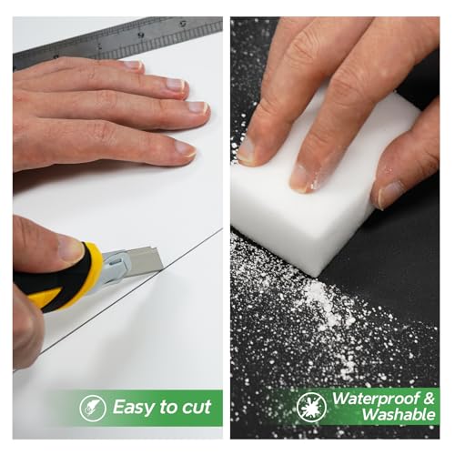 STICKGOO Drop Ceiling Tiles 2ft x 4ft, White PVC Ceiling Panels, Soomth Ceiling Tiles 24 x 48in, Waterproof - Fire-Rated to Prevent Breakage Cover 80 Sq. Ft, Pack of 10 Tiles