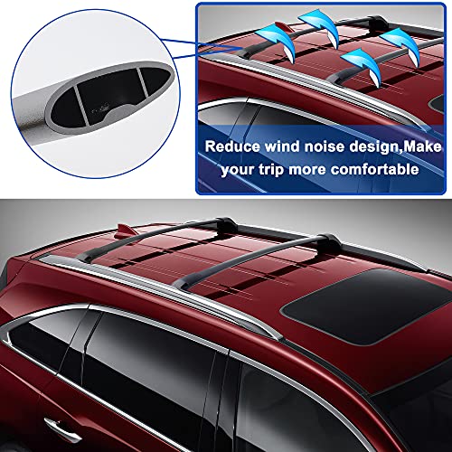 FLYCLE Roof Rack Crossbars Compatible with 2016-2019 Explorer, Car Cargo Roof Racks Cross Bars Rooftop Luggage Kayaks Bicycles Snowboard Canoe Carrier Cargo Bag