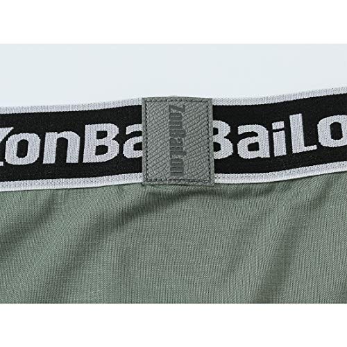 ZONBAILON Mens Boxers Briefs Underwear Comfy Underpants for Men Open Fly M 2-Pack Multicolor