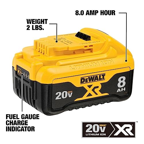 DEWALT 20V MAX* XR Battery, 8.0-Ah (DCB208)