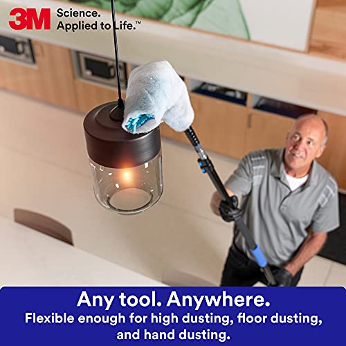 3M Easy Trap Sweep and Dust Sheets, 1 Roll of 60 5" x 6" Sheets, Disposable Easy Sweep Floor Duster, Picks Up 8x More Dirt, Dust, Sand, Hair, Works on Dry or Wet Surfaces, Hardwood Floors, 59032W