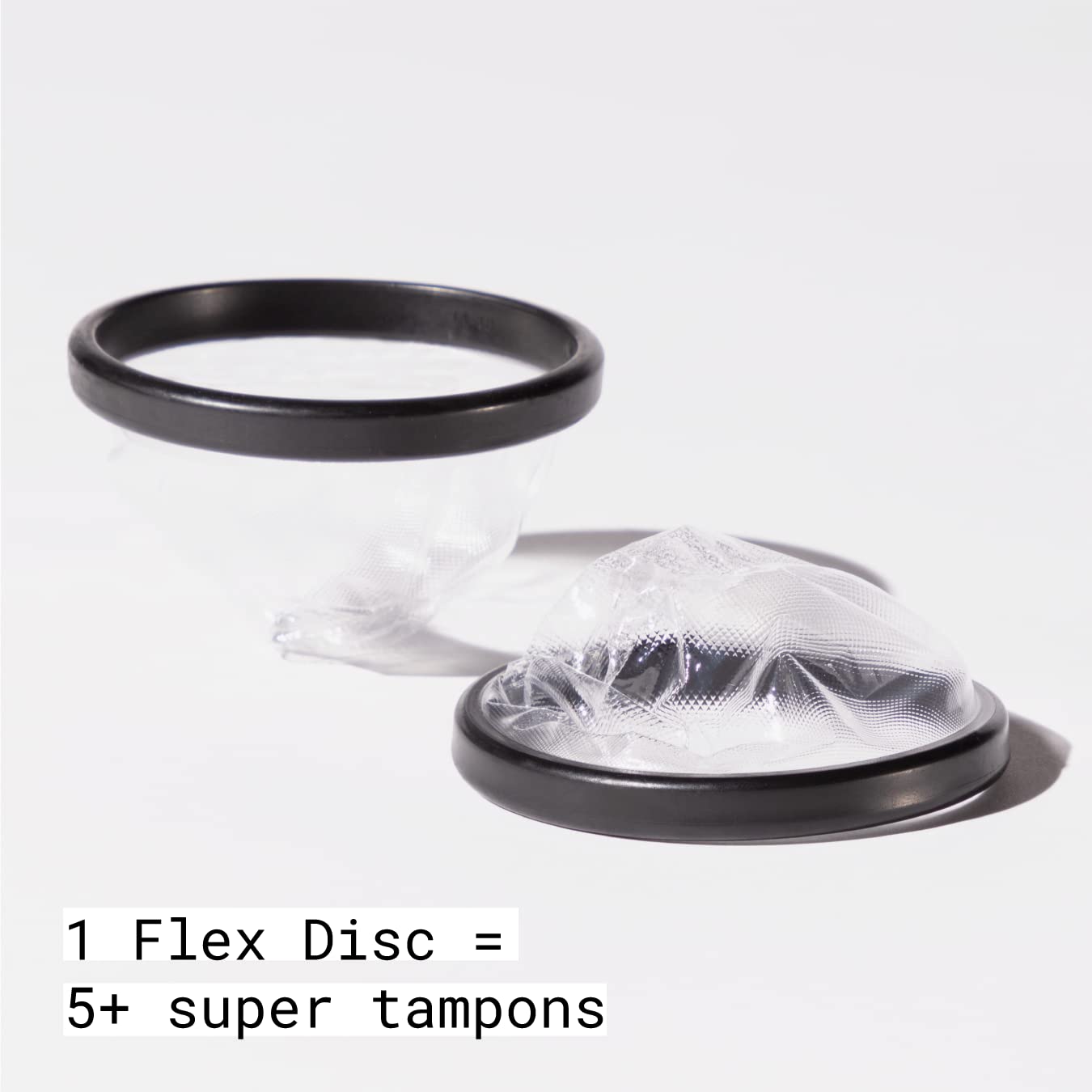 Flex Menstrual Discs | Disposable Period Discs | Reduce Cramps & Dryness | Beginner-Friendly Tampon Alternative | Capacity of 5 Super Tampons | Made in Canada | 12 Count