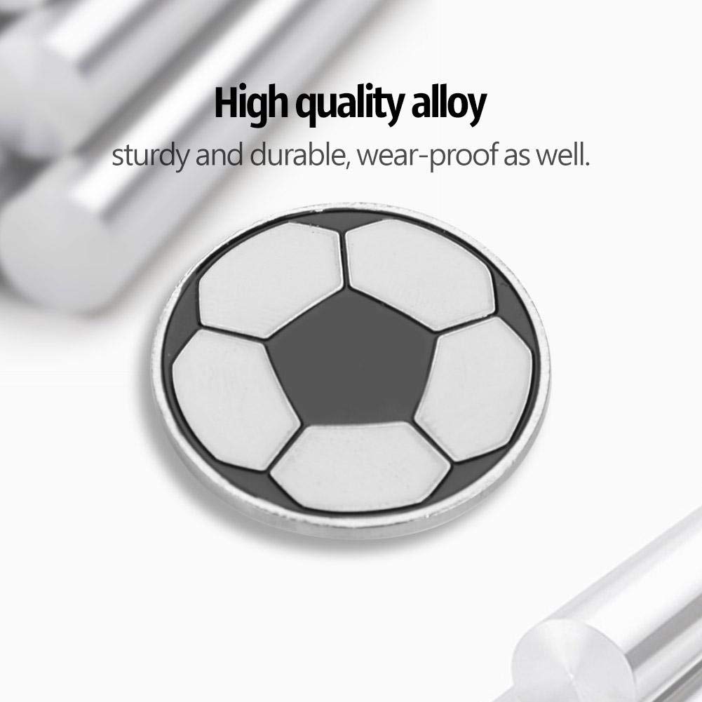 VGEBY1 Football Coins, Alloy Flip Coin Soccer Referee Coins with Case for Pick Side