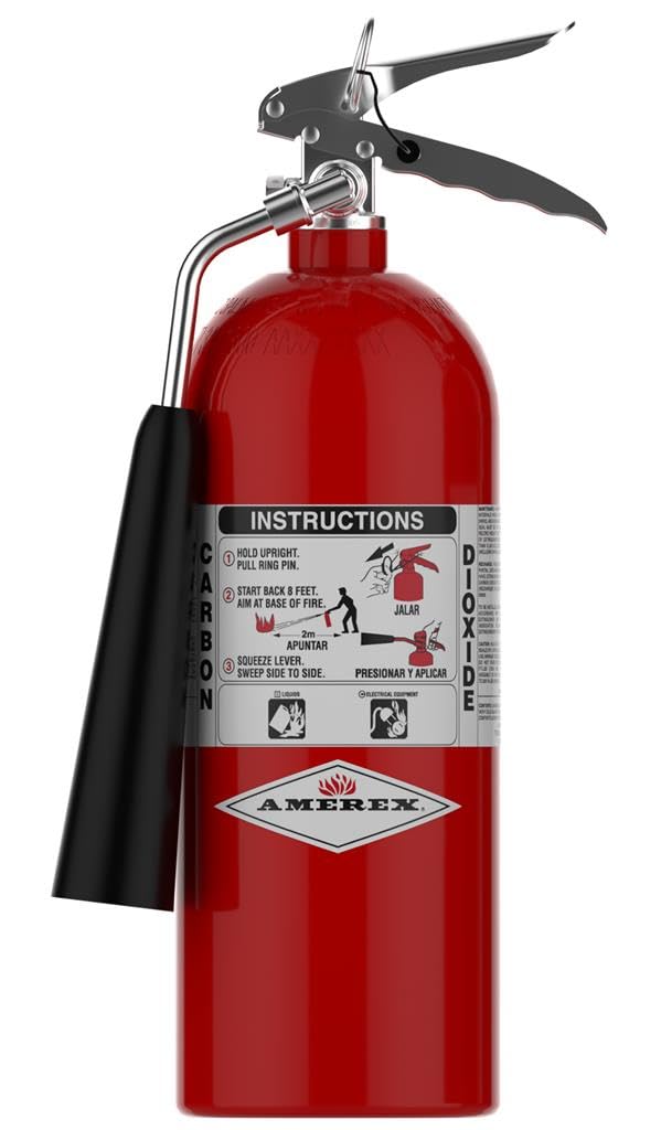 Amerex 322 CO2 Class B C Fire Extinguisher, 5 lb.