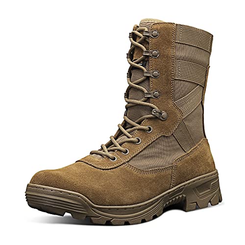 SAILOFO Men's Military Boots lightweight Tactical Boots jungle Hunting Hiking Boots Coyote Brown Size 13