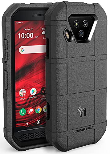 Nakedcellphone Special Ops Series Compatible with Verizon Kyocera DuraForce Ultra 5G UW (E7110) Case, [Black] Tactical Armor Rugged Shield Phone Cover [Anti-Fingerprint, Matte Grip Texture]