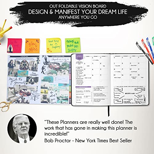 Life Planner - Undated Deluxe Weekly, Monthly Planner, a 12 Month Journey to Increase Productivity, Happiness & Enhance Organization | Life Organizer, Gratitude Journal, Agenda Planner, To Do List, Gift Box & Stickers - Start Anytime