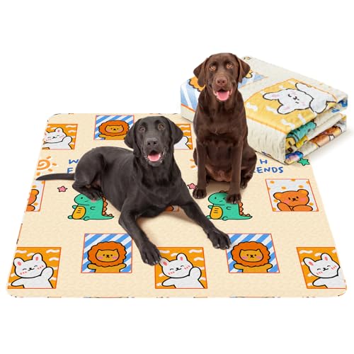 PJYucien Washable Pee Pads for Dogs, 36" x 36"Reusable Pee Pads for Dogs, Super Absorbent Puppy Training Pads, Dog Pads Non-Slip, Designed for Dog cate, Whelping Pad, Potty Training.