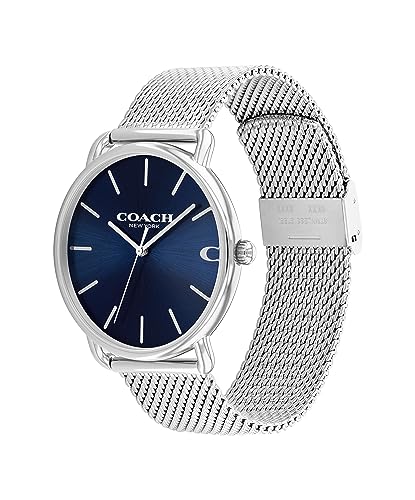 Coach Elliot Men's Watch | Contemporary Minimalism with Distinctive Artistry | A True Classic Designed for Every Occasion | Water Resistant (Model 14602652)