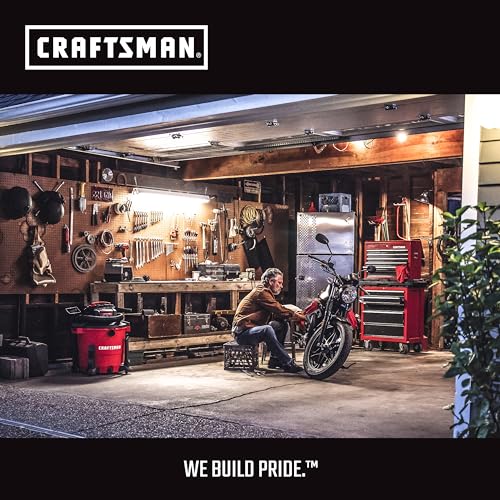 CRAFTSMAN CMXZVBE38774 General Purpose Wet Dry Vac Dust Collection Bags for Most 2 to 2.5 Gallon Shop Vacuums, Collects Dry Only Debris, Reduces Cleanup Time, 3-Pack