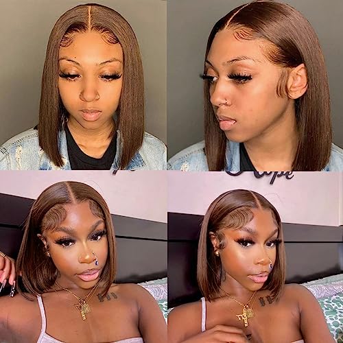 UTIDE 613 Blonde Bob Wig Human Hair Short Wigs Human Hair 8 Inch 613 Lace Front Wig Human Hair Pre Plucked 13x4 Frontal Wigs For Black Women 150 Density Hd Lace Wig