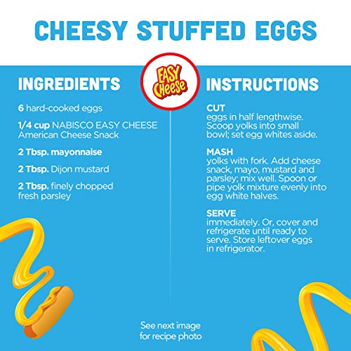 Easy Cheese American Cheese Snack, 12 - 8 oz Cans