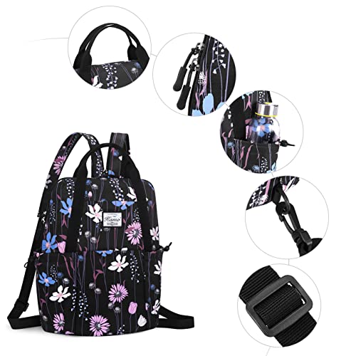 Kamo Women Fashion Backpack Purse Multi Pockets Original Print Daypack Casual Sling Bag for Women