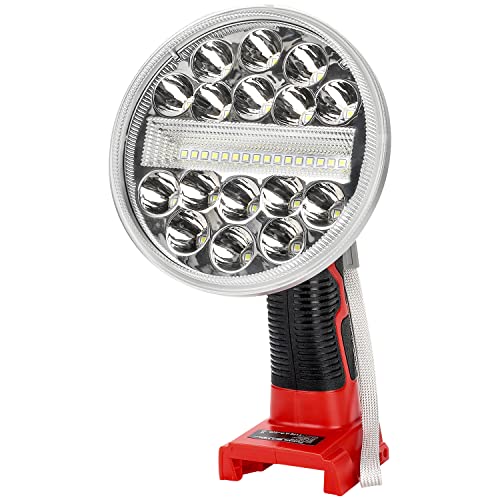 Gerttilyon 30W LED Work Light for Work Light for MWQ 18V Cordless 2000LM for Car Repairing,Camping,Emergency and Job Site Lighting (Batteries Not Included)