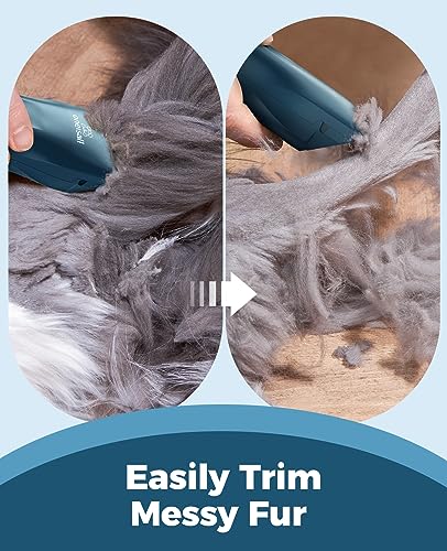 oneisall Pet Clipper for Cat Matted Hair, Pet Shaver for Cats Quiet Pet Hair Clippers Cordless Cat Clippers for Matted Hair Cat Clippers for Long Hair