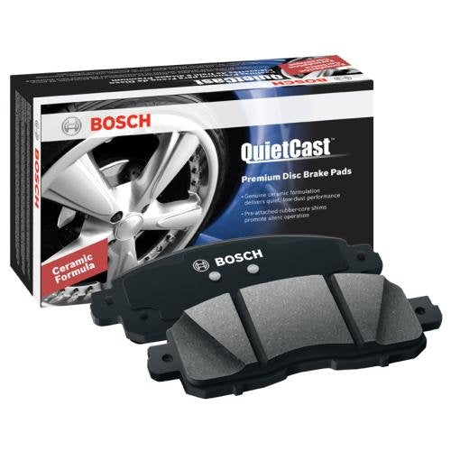 BOSCH BC333 QuietCast Premium Ceramic Disc Brake Pad Set - Compatible With Select Nissan D21, Frontier, Pathfinder, Pickup, Van; Subaru SVX; FRONT