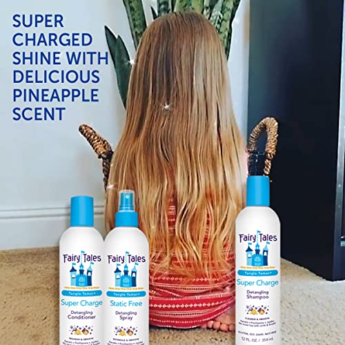 Fairy Tales Tangle Tamer Super Charge - Detangling Conditioner for Kids - Paraben Free, Sulfate Free, Gluten Free, Nut Free- 32 oz (2 Pack)