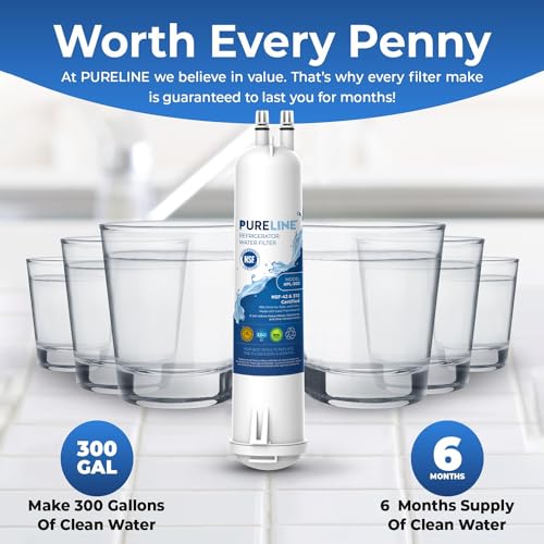 Pureline Replacement for Everydrop® Filter 3, EDR3RXD1, 4396710, 4396841 Water Filter, Kenmore® 46-9083, 46-9030 Refrigerator Water Filter