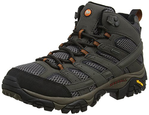 Merrell Men's Moab 2 MID GTX High Rise Hiking Boots, Grey Beluga, 11.5