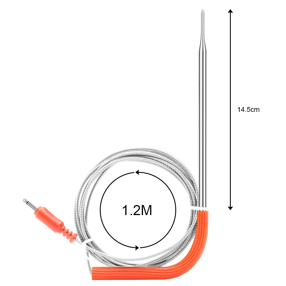 Inkbird WiFi Meat Thermometer IBBQ-4T Replacement Colored Probe 4-Pack Kit only Compatible with Meat Thermometer IBBQ-4T (Only for IBBQ-4T thermometers)