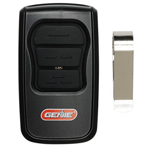 GenieMaster 3-Button Garage Door Opener Remote - Compatible with Genie Garage Door Openers Made Since 1993 with Intellicode Technology and/or 9/12 Dipswitches - Model GM3T-R