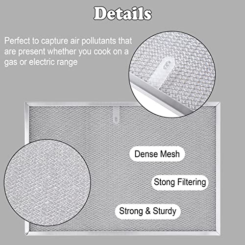 Wadoy BPS1FA36 Range Hood Filter 11-3/4" X 17-1/4" X 3/8", 2 Pack Aluminum Mesh Grease Range Hood Filter with Blue Protective Film (𝐂𝐚𝐧 𝐛𝐞 𝐭𝐨𝐫𝐧 𝐨𝐟𝐟) Compatible with Broan Nutone 99010300E