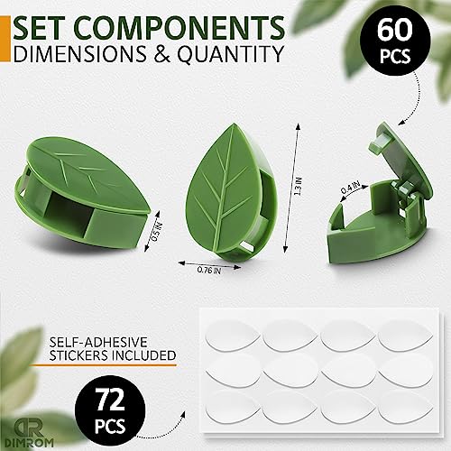 60 Pcs Plant Clips 2 Sizes Garden Clips for Plants Tomato Clips for Climbing Plants Garden Plant Clips Tomato Clips for Climbing Plants Hanging Plant Clips for Vines Gardening Supplies Support Clips