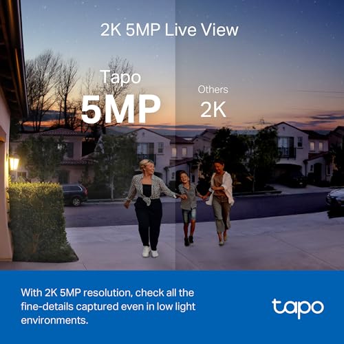 Tapo TP-Link Video Doorbell | Battery or Wired | 180° Ultra-Wide Head-to-Toe View | Ring Call | 2K QHD | Free Package/Person Detection | Local & Cloud Storage | Full Color Night Vision D225